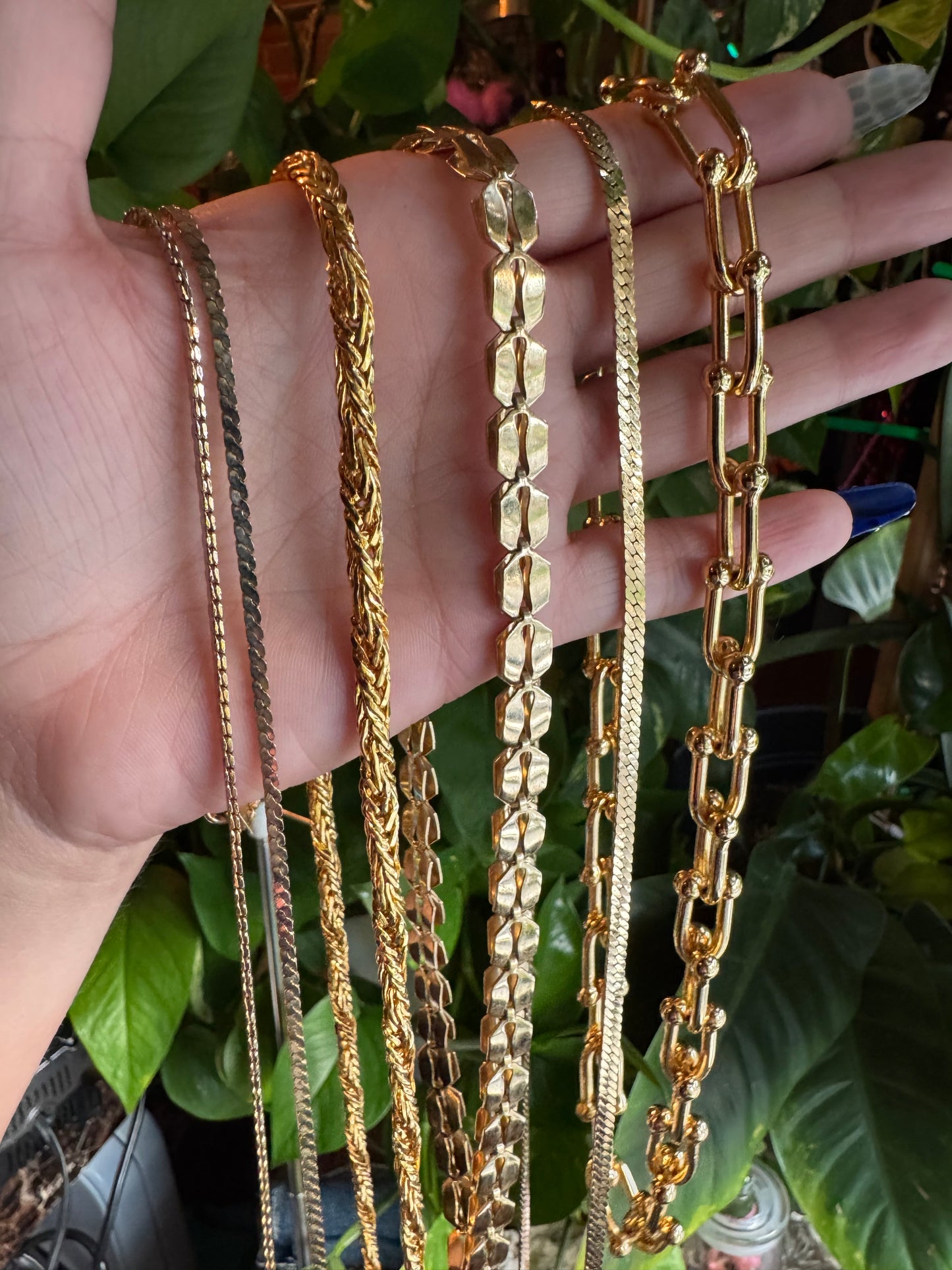 Coffee Bean Link Chain