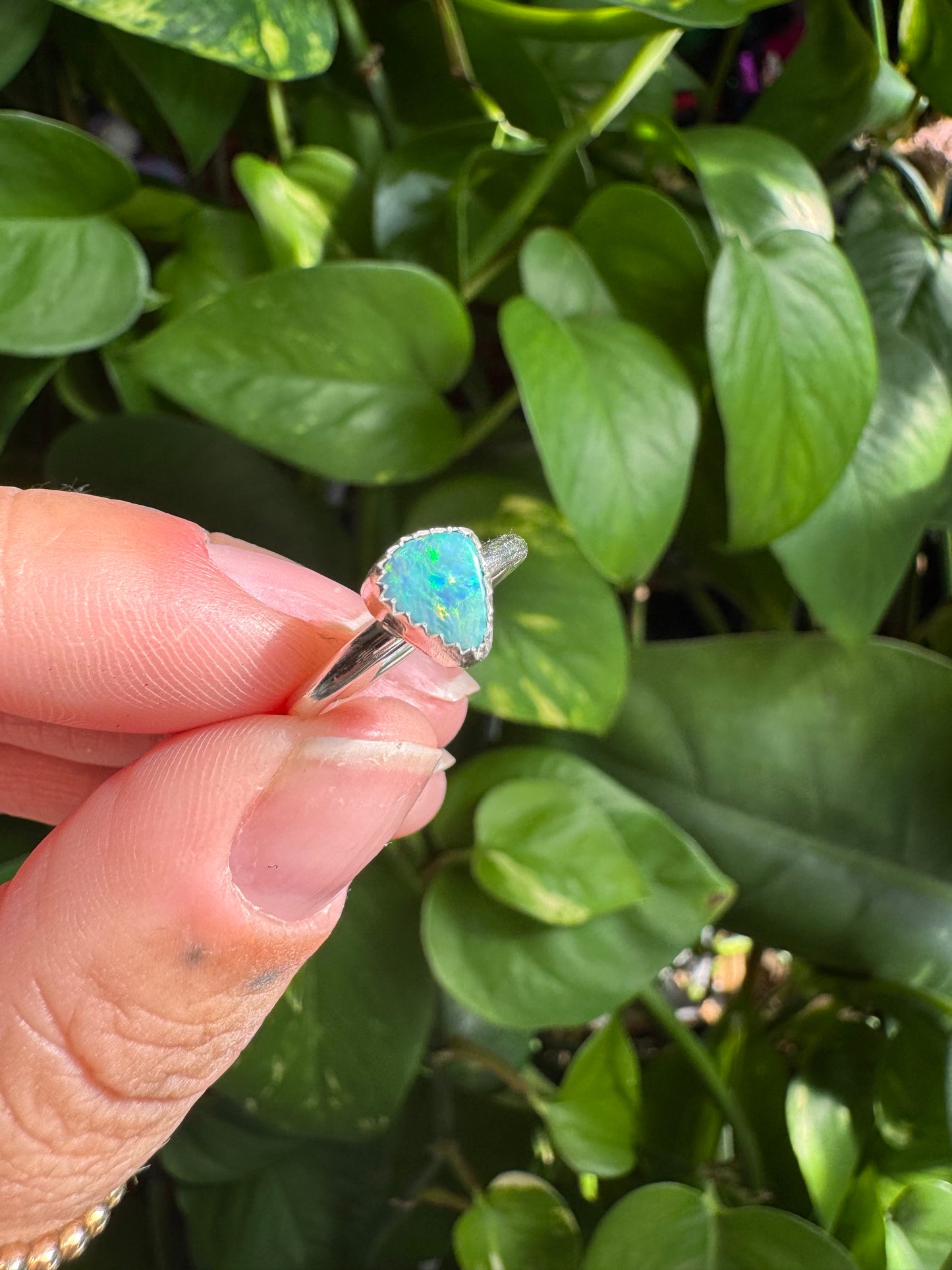 Boulder Opal Pinky Ring- 3.5