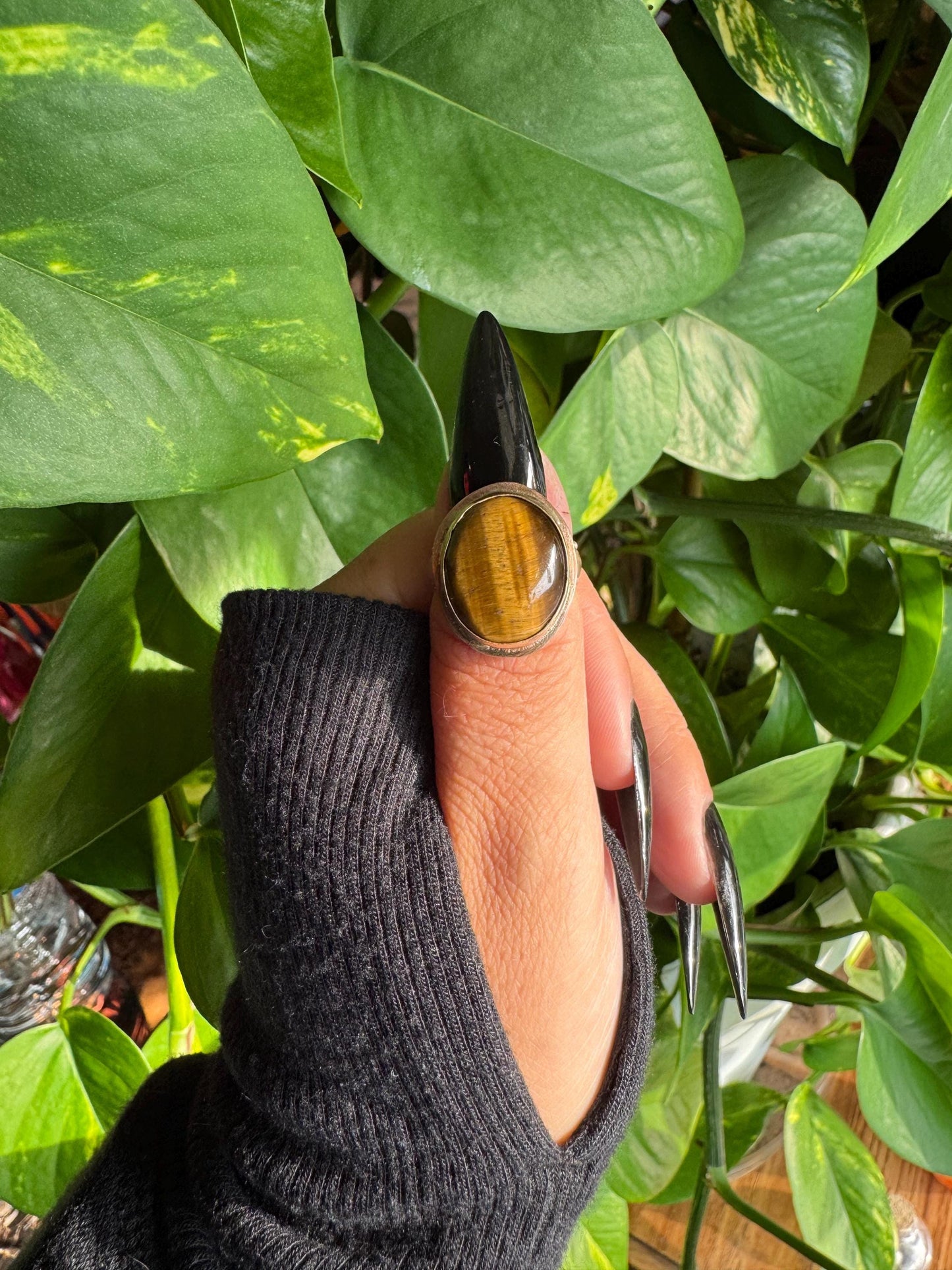 Tiger’s Eye Gold Ring size 7