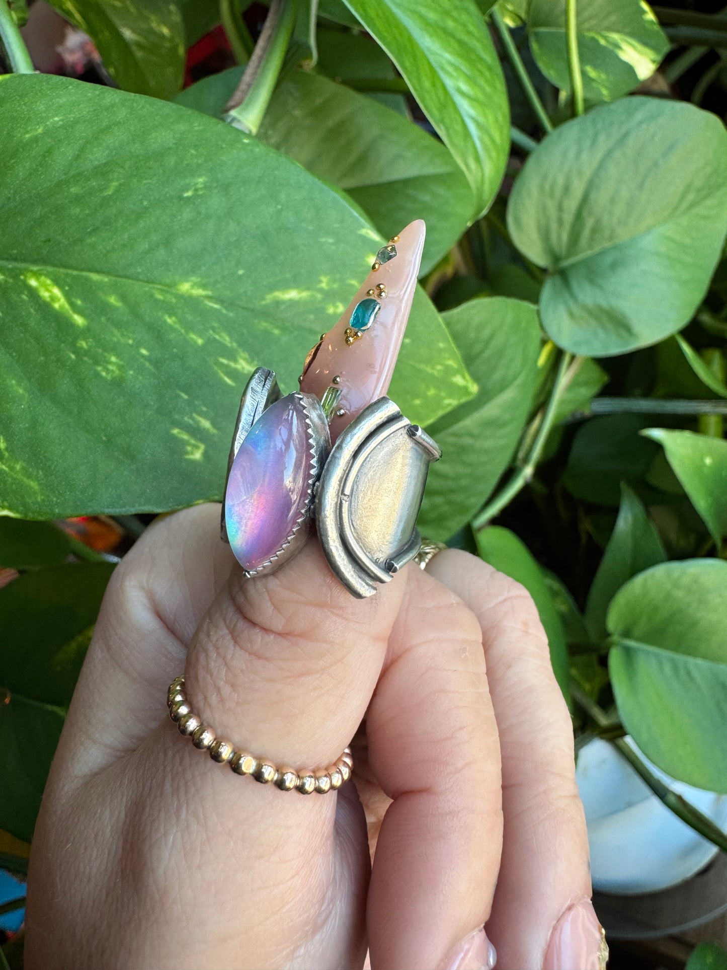 Aurora Opal Ring