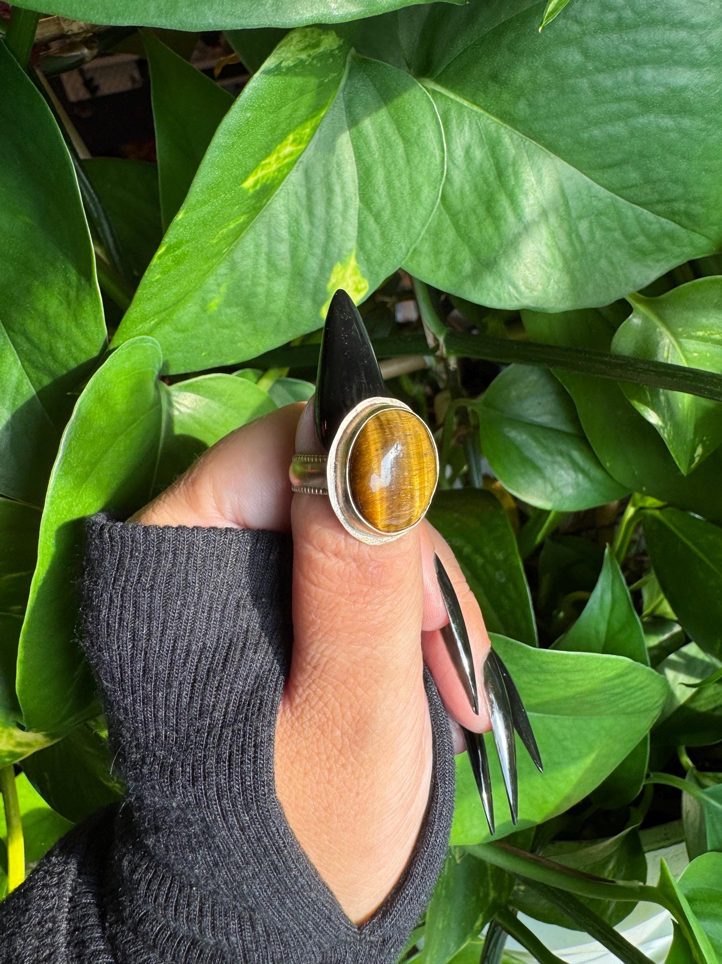 Tiger’s Eye Gold Ring size 7