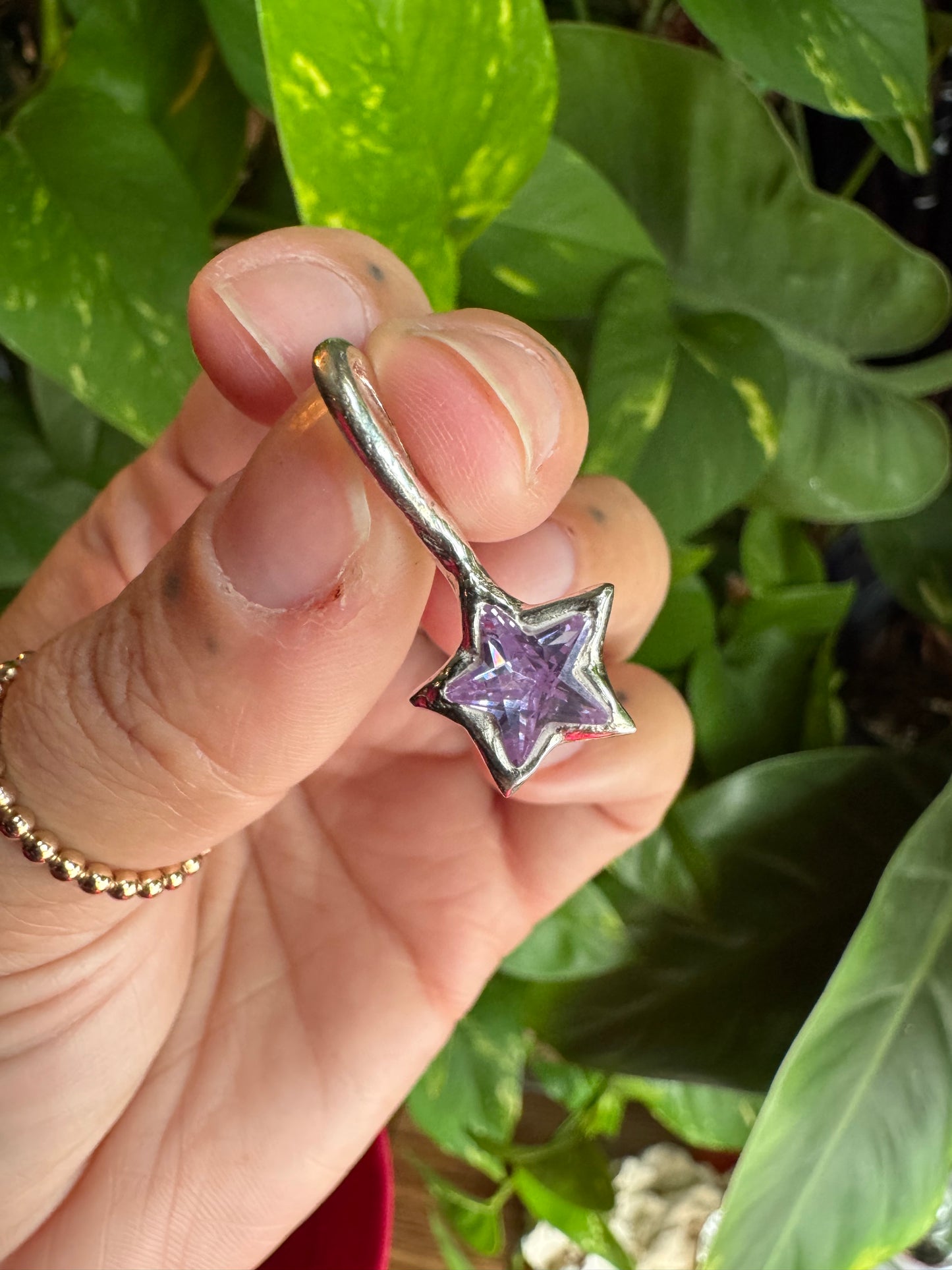 Purple Star Charm