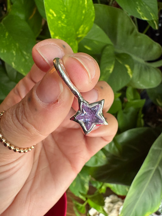 Purple Star Charm