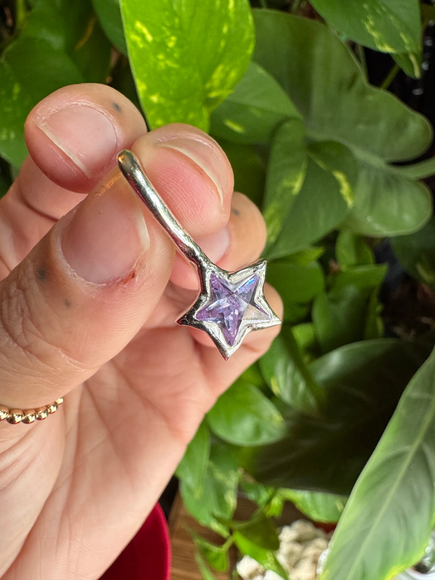 Purple Star Charm