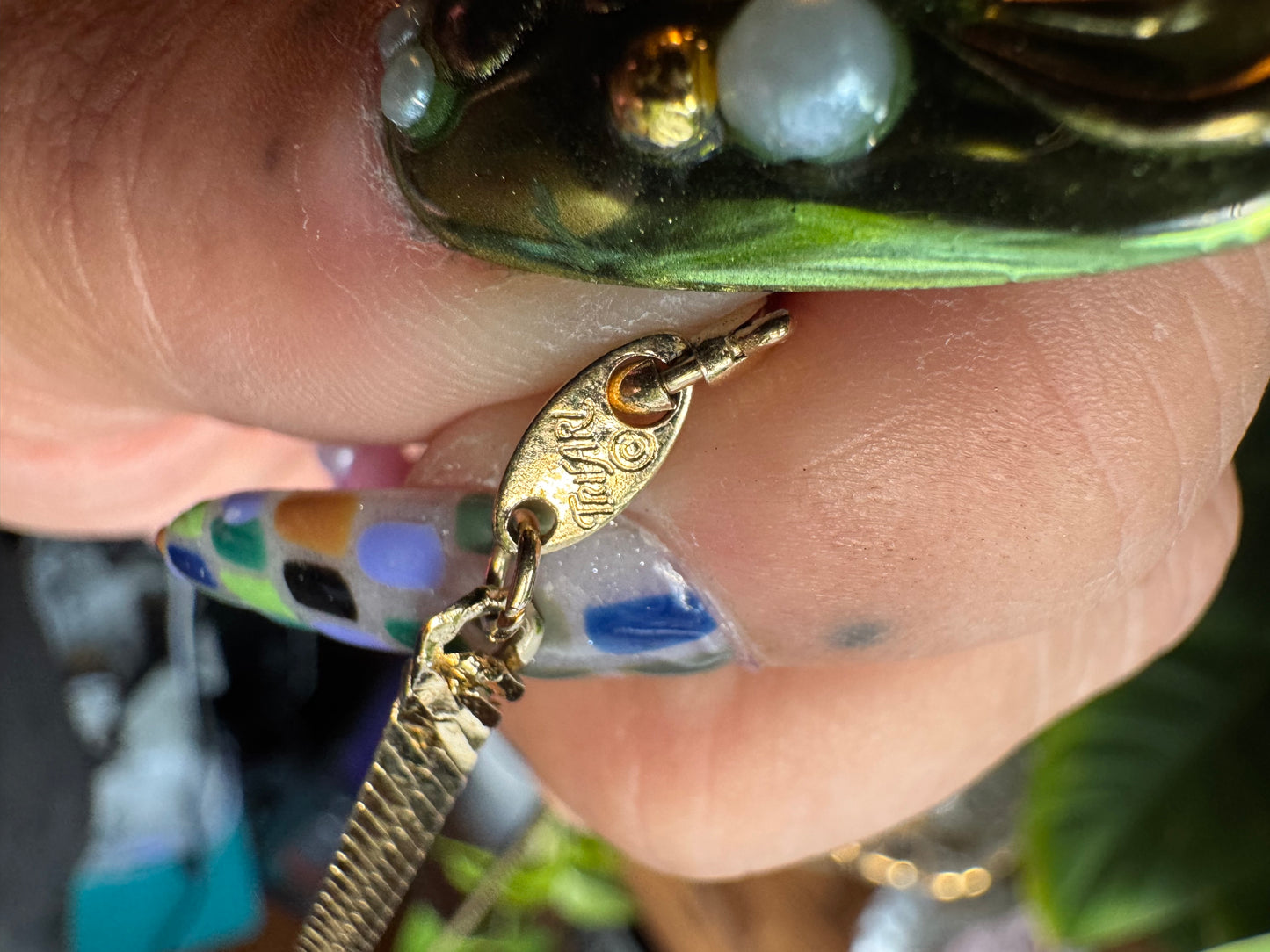 Trifari Gold Flat Chain