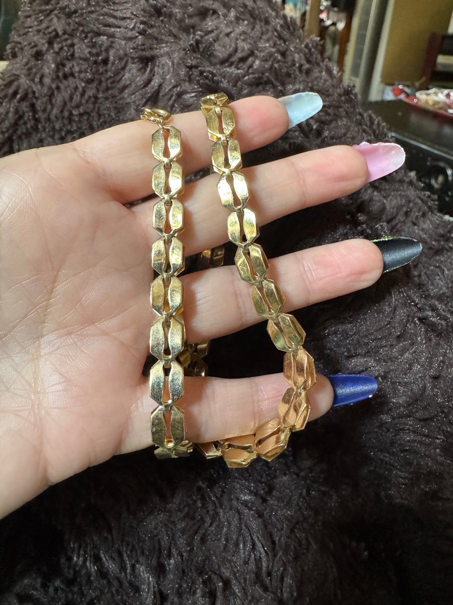 Coffee Bean Link Chain