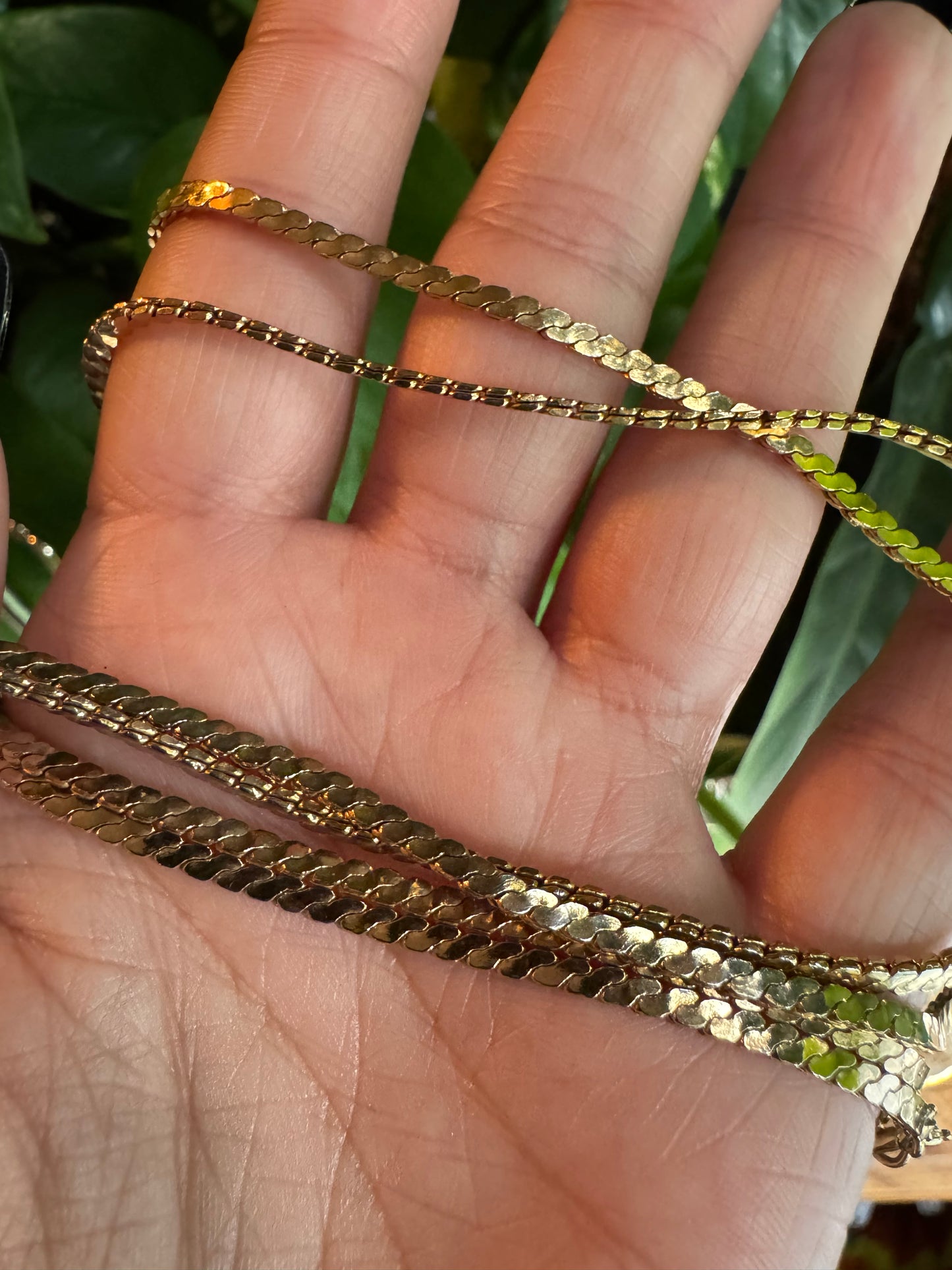Trifari Gold Flat Chain