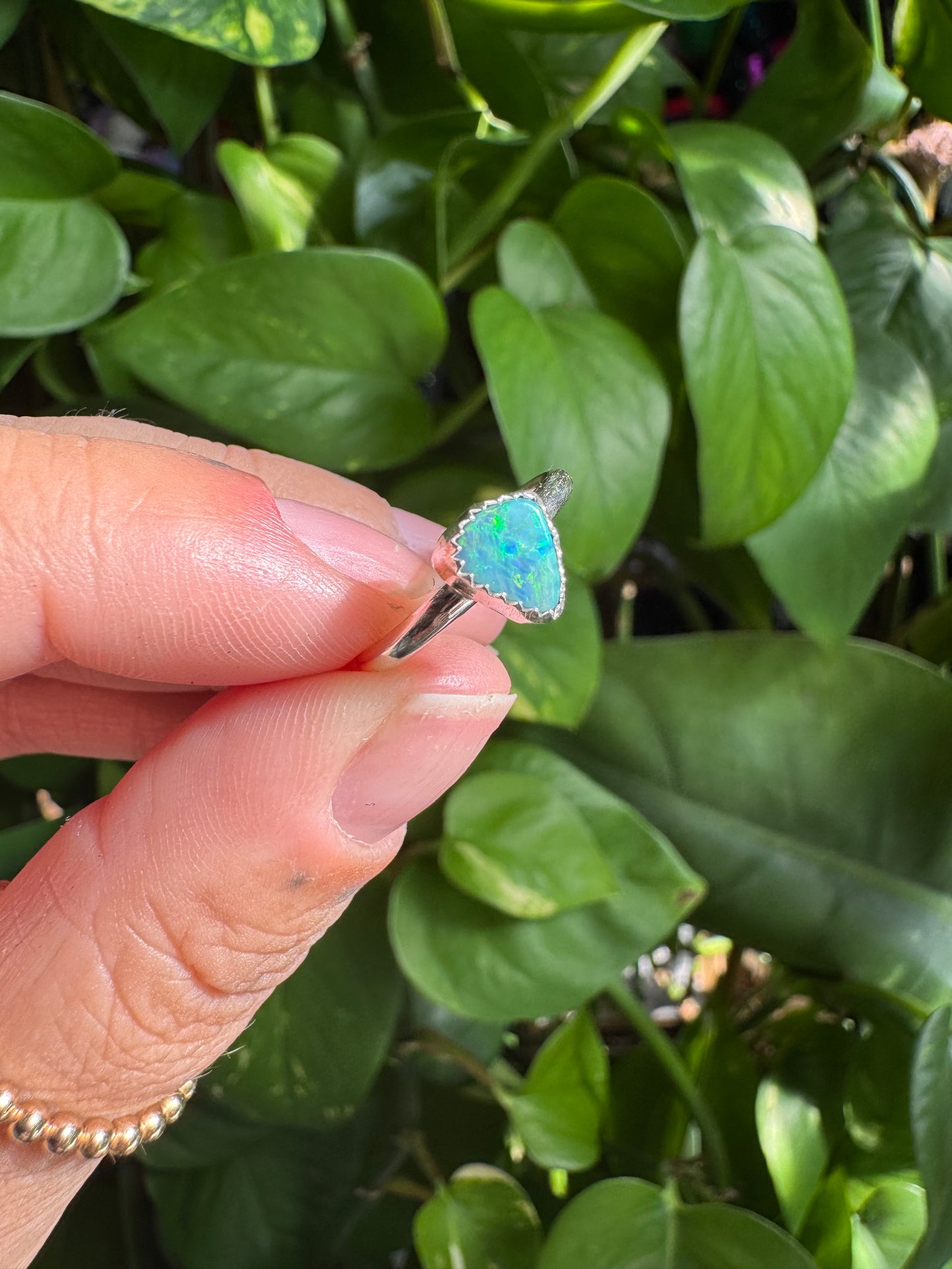 Boulder Opal Pinky Ring- 3.5
