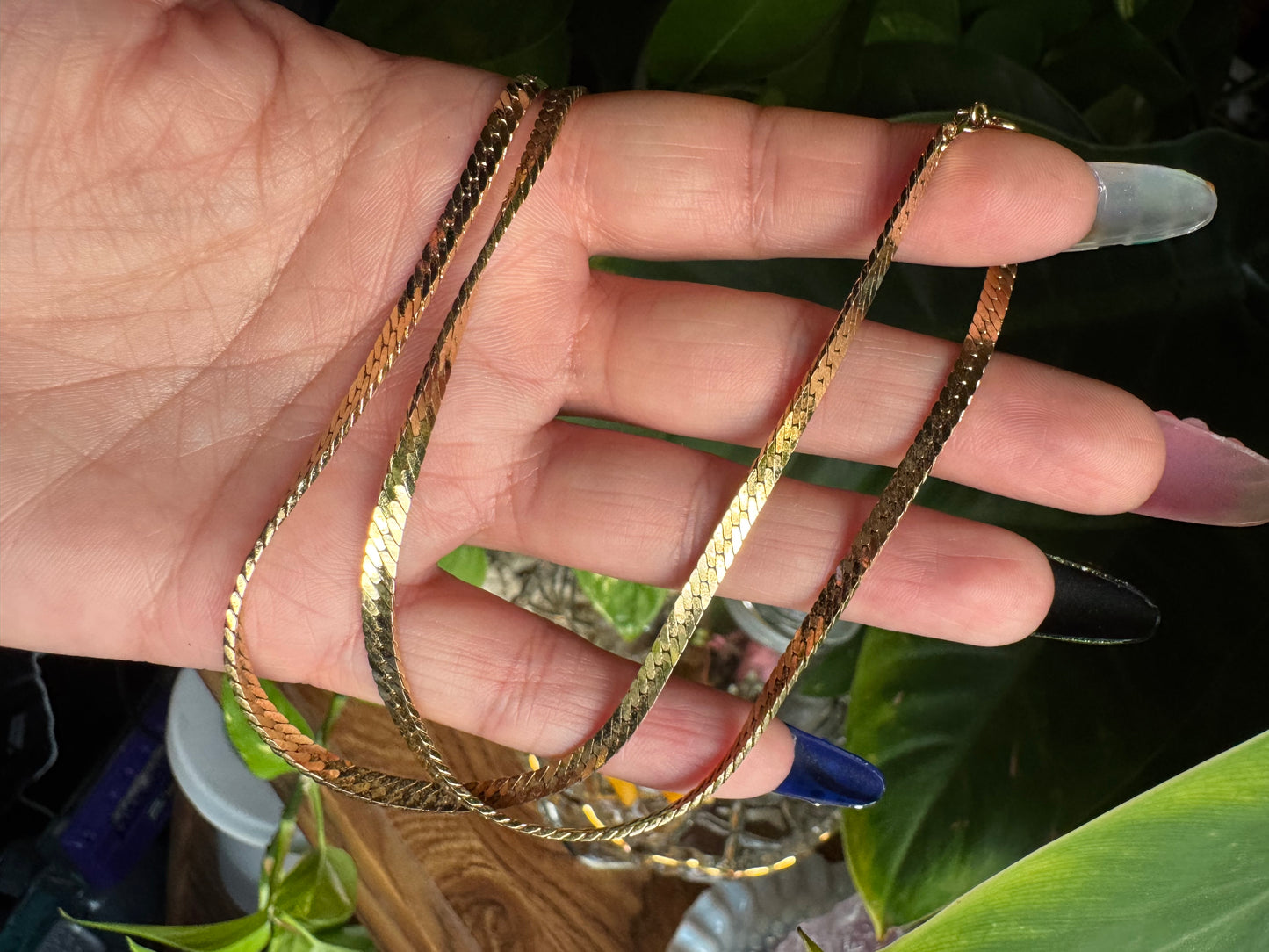 Trifari Gold Flat Chain