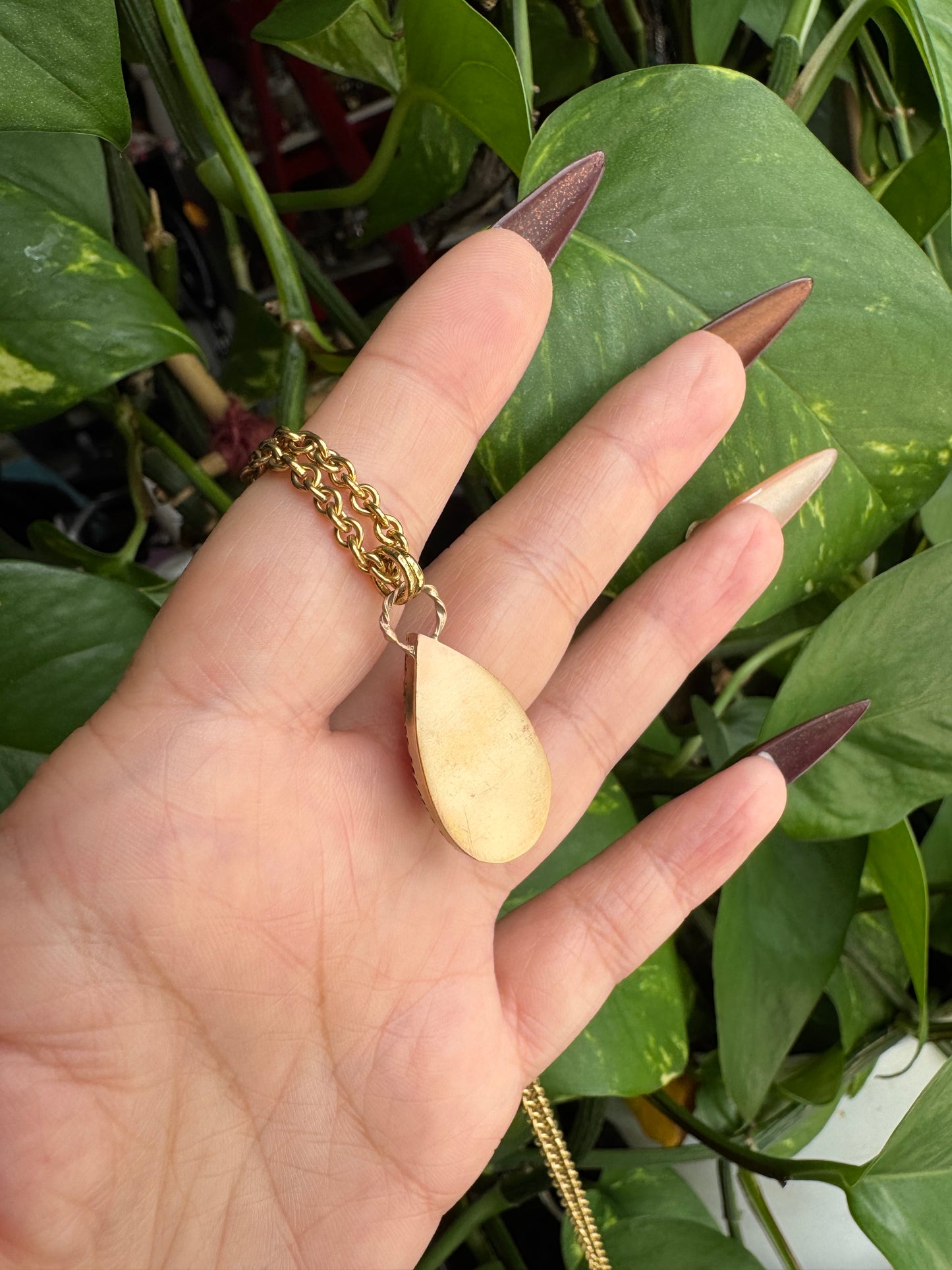 Aurora Opal Spiderweb Pendant