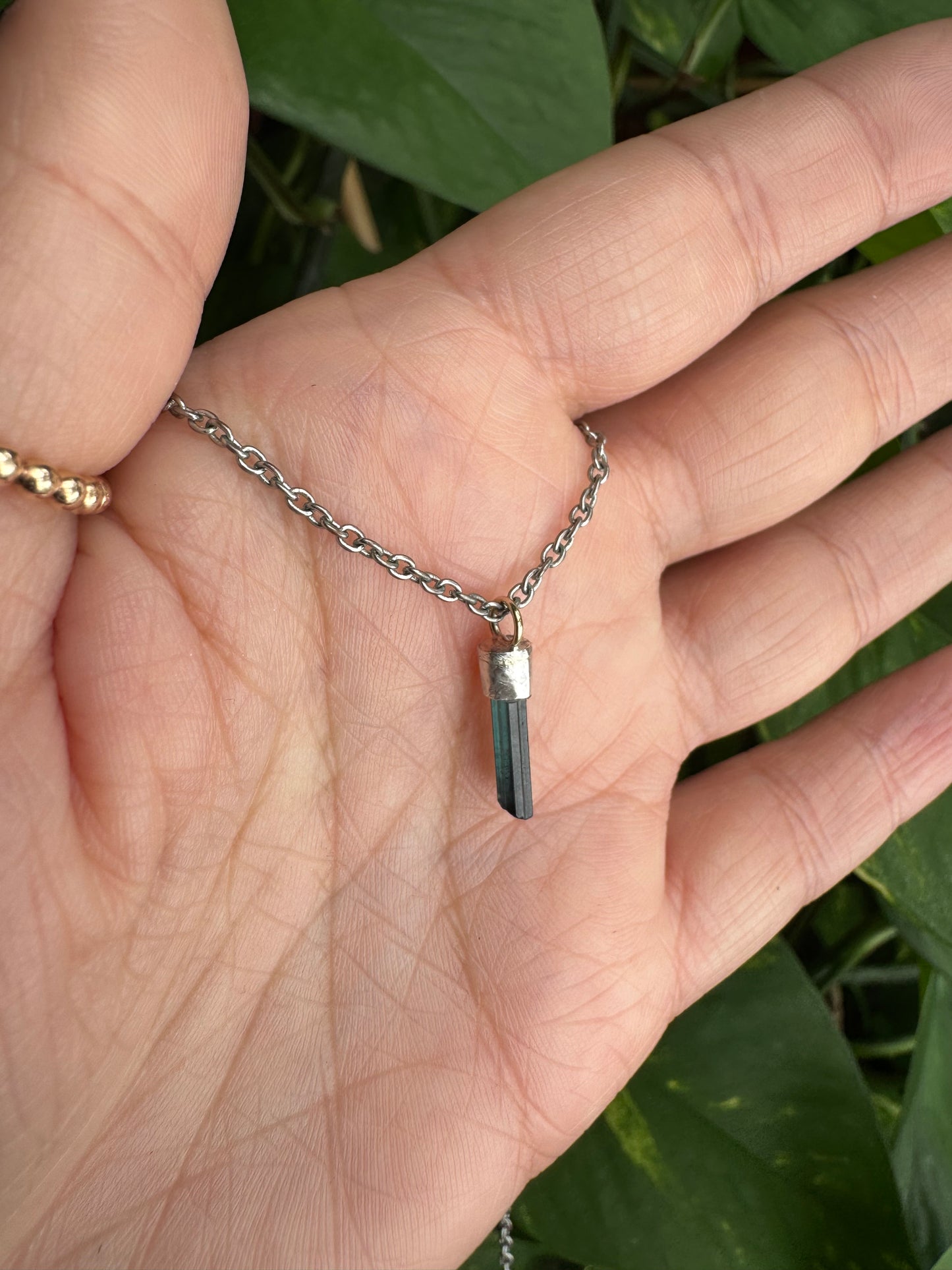Ocean Blue Tourmaline Necklace
