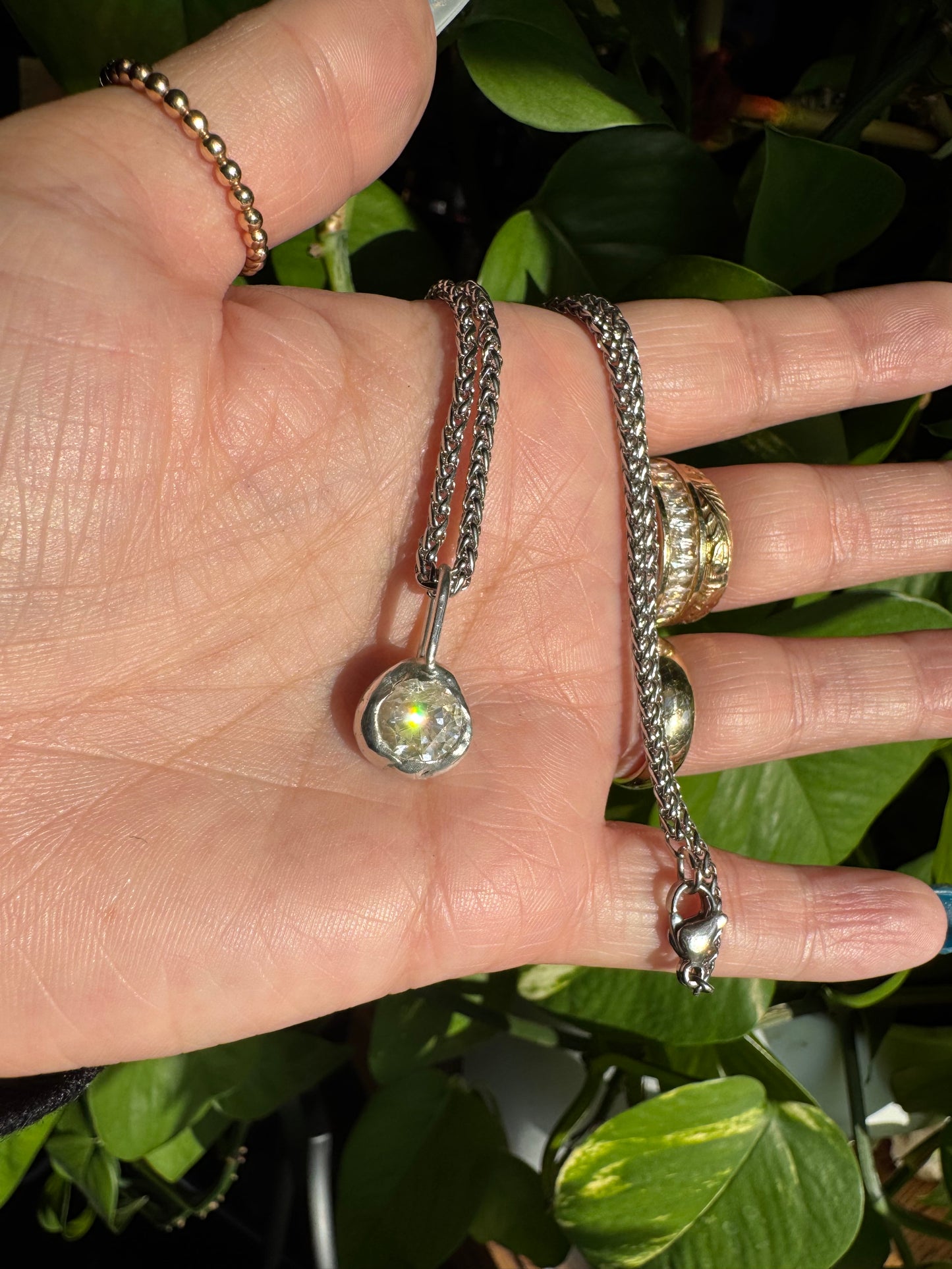 Silver Drop Charm