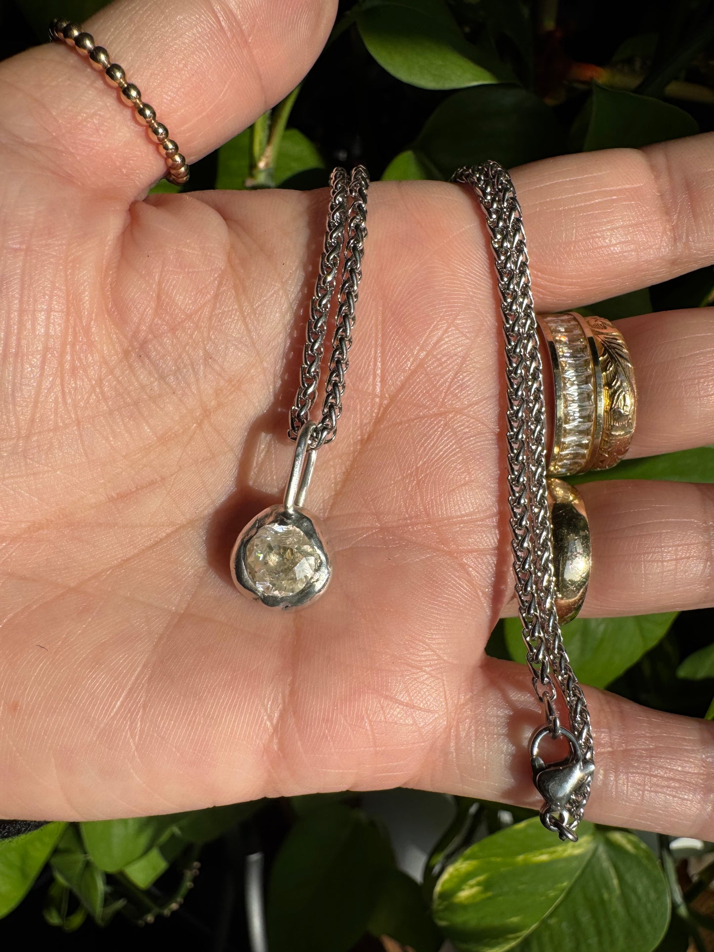 Silver Drop Charm