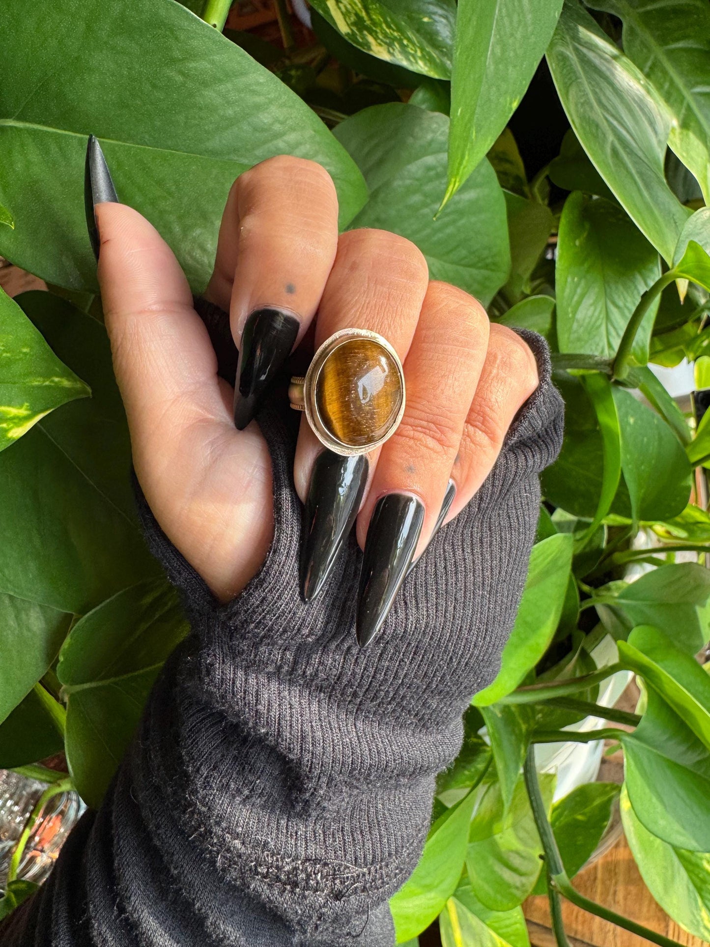 Tiger’s Eye Gold Ring size 7