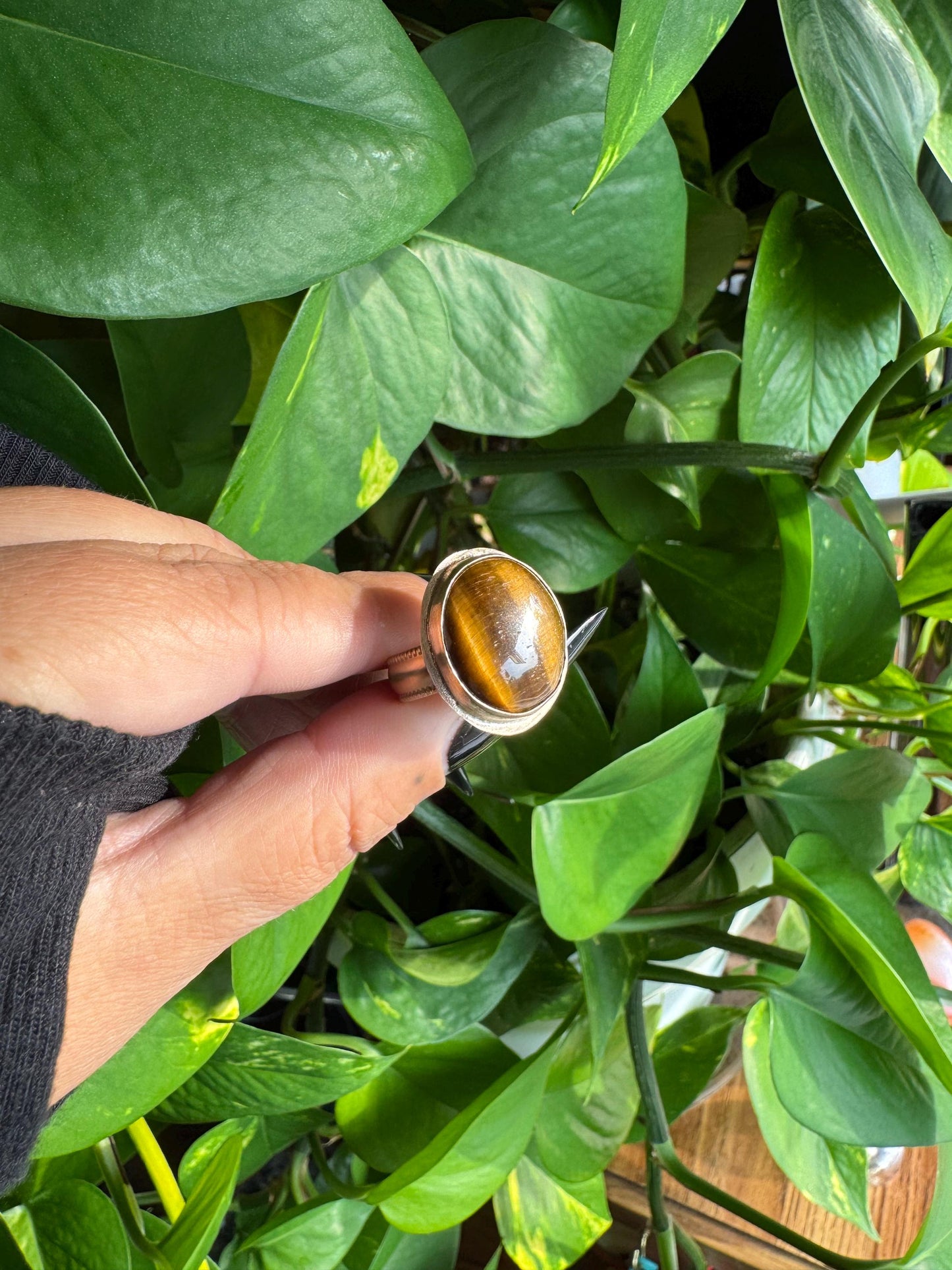 Tiger’s Eye Gold Ring size 7